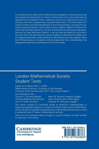 Produktbild: Classical and Discrete Functional Analysis with Measure Theory
