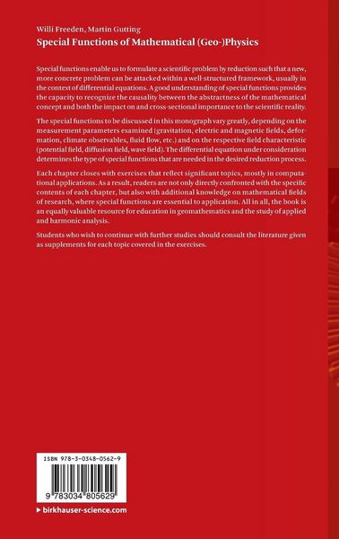 Produktbild: Special Functions of Mathematical (Geo-)Physics