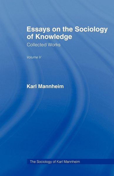 Produktbild: Essays Sociology Knowledge V 5