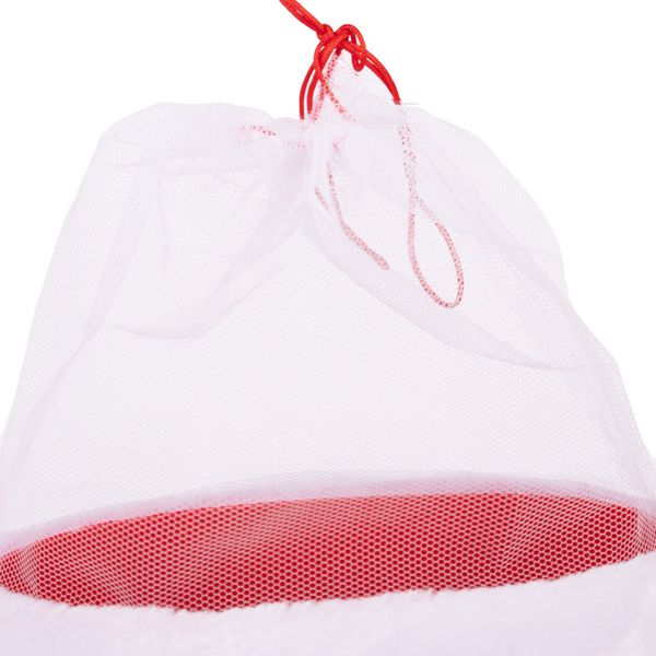 Produktbild: Idena Nikolausstiefel beflockt rot/wei&szlig; 10x9x5cm