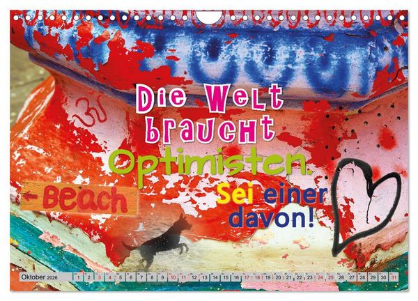 Produktbild: Optimisten leben l&auml;nger (Wandkalender 2026 DIN A4 quer), CALVENDO Monatskalender