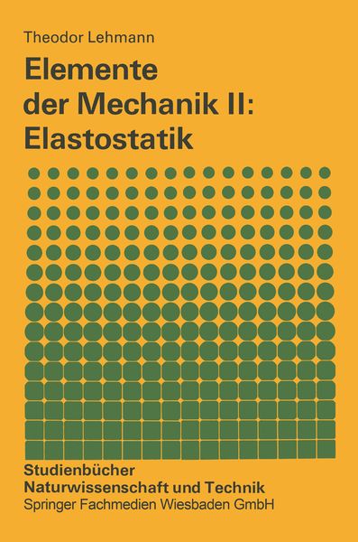 Produktbild: Elemente der Mechanik II: Elastostatik