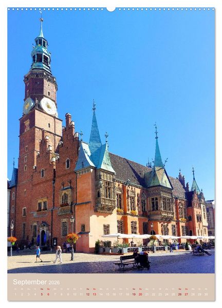 Produktbild: Breslau - Historische Mitte und Dominsel (Wandkalender 2026 DIN A2 hoch), CALVENDO Monatskalender