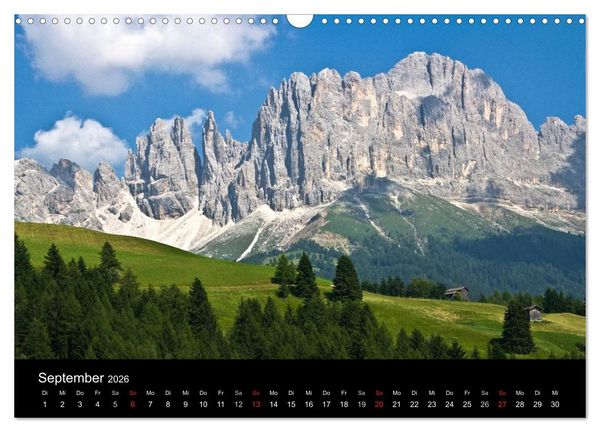 Produktbild: Die Dolomiten &ndash; Wanderparadies in S&uuml;dtirol (Wandkalender 2026 DIN A3 quer), CALVENDO Monatskalender