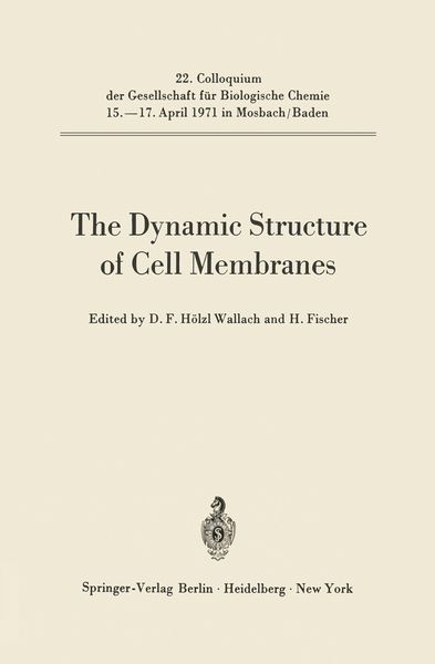 Produktbild: The Dynamic Structure of Cell Membranes