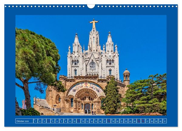 Produktbild: Ein Herz f&uuml;r Barcelona (Wandkalender 2026 DIN A3 quer), CALVENDO Monatskalender