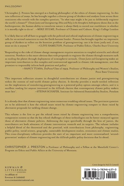Produktbild: Climate Justice and Geoengineering