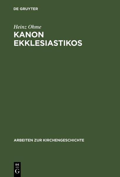Produktbild: Kanon ekklesiastikos