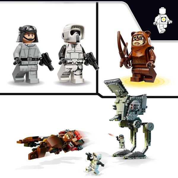 Produktbild: LEGO Star Wars 75424 SMART Play: AT-ST Angriff auf Endor, Spielzeug ab 8