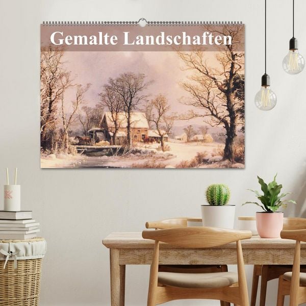 Produktbild: Gemalte Landschaften (Wandkalender 2026 DIN A2 quer), CALVENDO Monatskalender