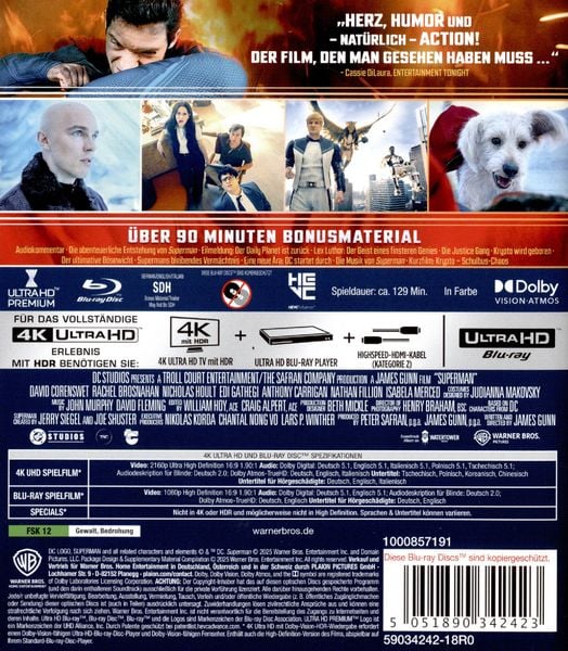 Produktbild: Superman (4K Ultra HD) (+ Blu-ray)
