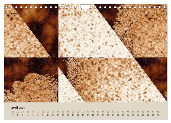 Produktbild: Art nuances de brun (Calendrier mural 2026 DIN A4 vertical), CALVENDO calendrier mensuel