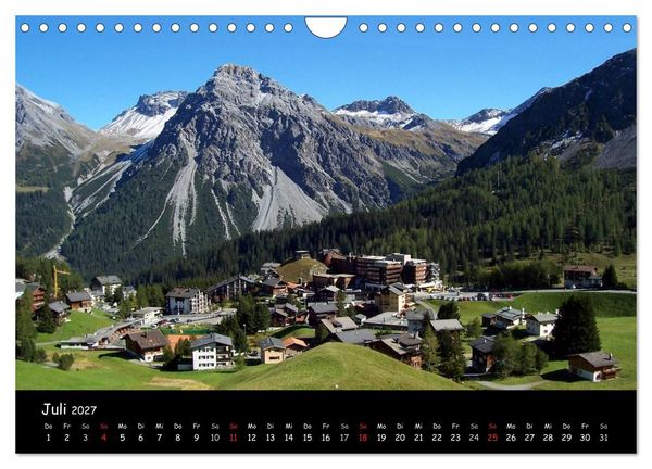 Produktbild: Schweiz - Berglandschaften (Wandkalender 2027 DIN A4 quer), CALVENDO Monatskalender