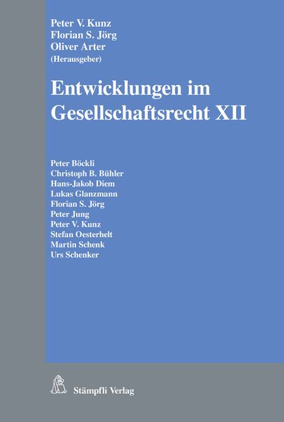 Produktbild: Entwicklungen im Gesellschaftsrecht XII