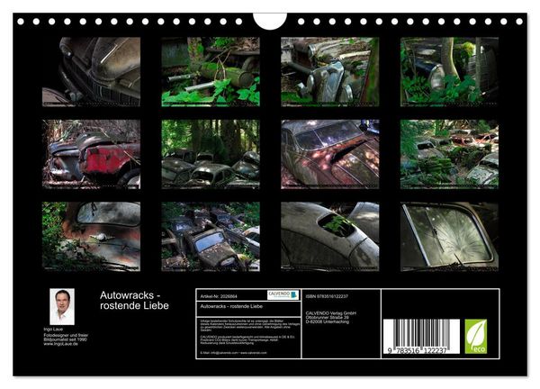 Produktbild: Autowracks - rostende Liebe (Wandkalender 2026 DIN A4 quer), CALVENDO Monatskalender