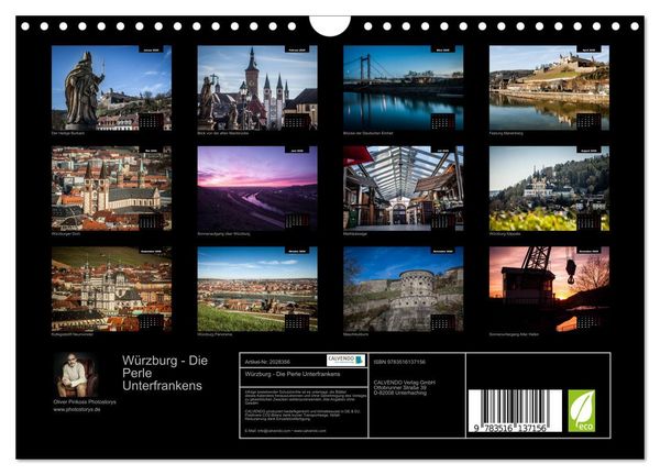 Produktbild: W&uuml;rzburg - Die Perle Unterfrankens (Wandkalender 2026 DIN A4 quer), CALVENDO Monatskalender