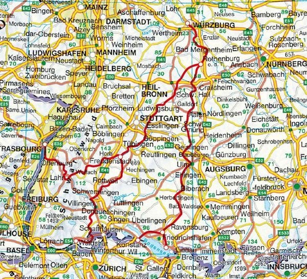 Produktbild: ROTHER Wanderf&uuml;hrer S&uuml;dwestdeutsche Jakobswege