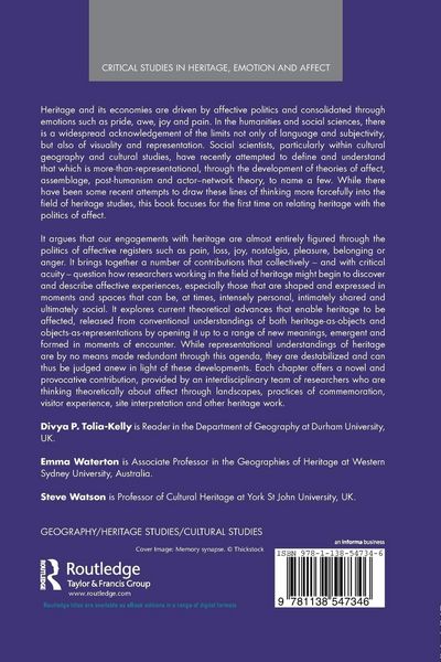 Produktbild: Heritage, Affect and Emotion