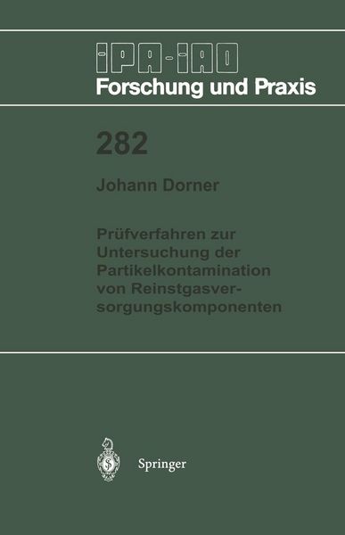 Produktbild: Pr&uuml;fverfahren zur Untersuchung der Partikelkontamination von Reinstgasversorgungskomponenten