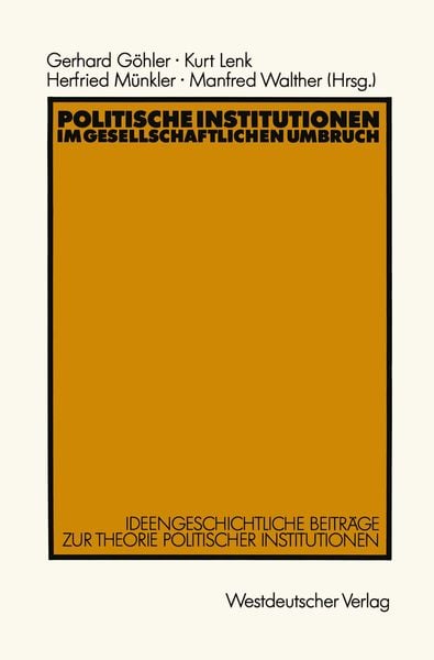 Produktbild: Politische Institutionen im gesellschaftlichen Umbruch