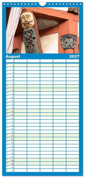 Produktbild: Familienplaner 2027 - Oberes Mittelrheintal Sehnsuchtsziel f&uuml;r Romantiker mit 5 Spalten (Wandkalender, 21 x 45 cm) CALVENDO