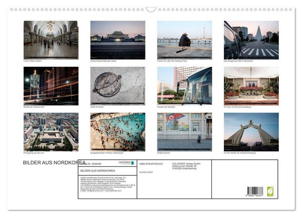 Produktbild: BILDER AUS NORDKOREA (Wandkalender 2026 DIN A2 quer), CALVENDO Monatskalender