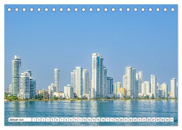 Produktbild: Traumziele Mittelamerikas - Costa Rica, Panama und Kolumbien (Tischkalender 2026 DIN A5 quer), CALVENDO Monatskalender