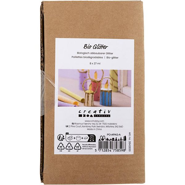 Produktbild: Creativ Company Bio Sparkles, sortierte Farben, 8x27 ml
