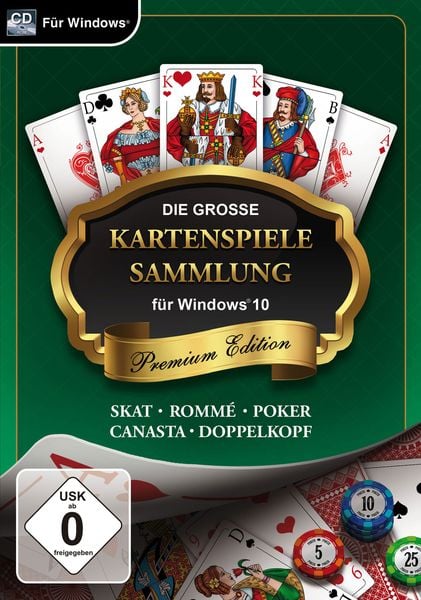 Die große Kartenspielesammlung - Premium Edition (Skat, Doppelkopf, Rommè, Poker, Canasta)