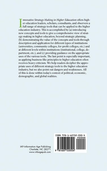 Produktbild: Innovative Strategy Making in Higher Education (Hc)