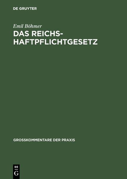Produktbild: Das Reichshaftpflichtgesetz