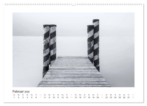 Produktbild: Limone sul Garda schwarzwei&szlig; (Wandkalender 2026 DIN A2 quer), CALVENDO Monatskalender