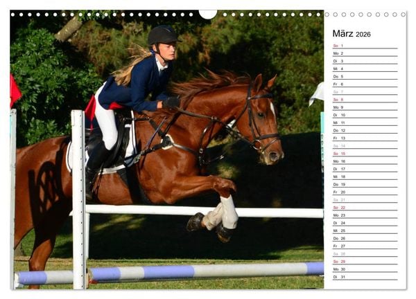 Produktbild: Mein Reitsport Kalender (Wandkalender 2026 DIN A3 quer), CALVENDO Monatskalender