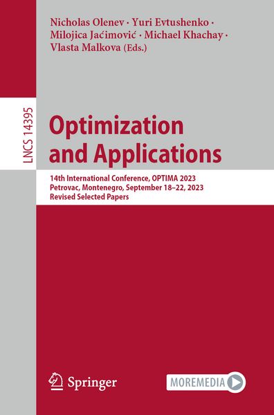 Produktbild: Optimization and Applications