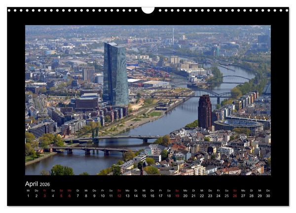 Produktbild: &uuml;ber den D&auml;chern von FRANKFURT (Wandkalender 2026 DIN A3 quer), CALVENDO Monatskalender