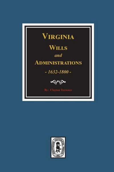 Produktbild: Virginia Wills and Administrations, 1632-1800.