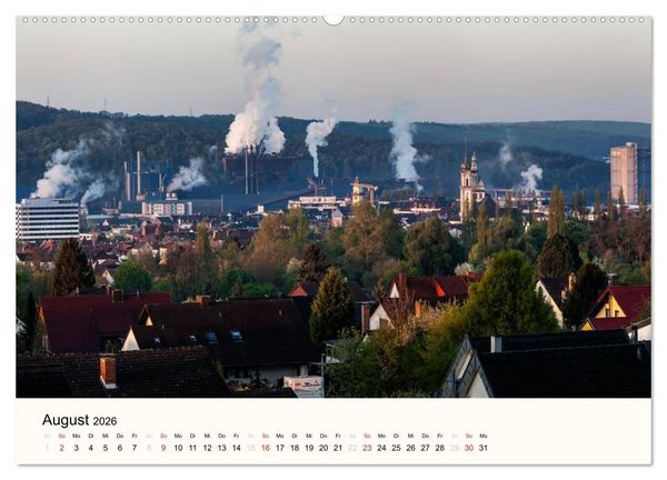 Produktbild: V&ouml;lklingen. Im Schatten des Weltkulturerbes (Wandkalender 2026 DIN A2 quer), CALVENDO Monatskalender