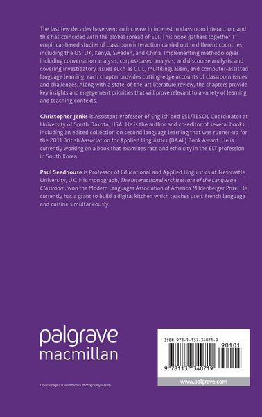 Produktbild: International Perspectives on ELT Classroom Interaction