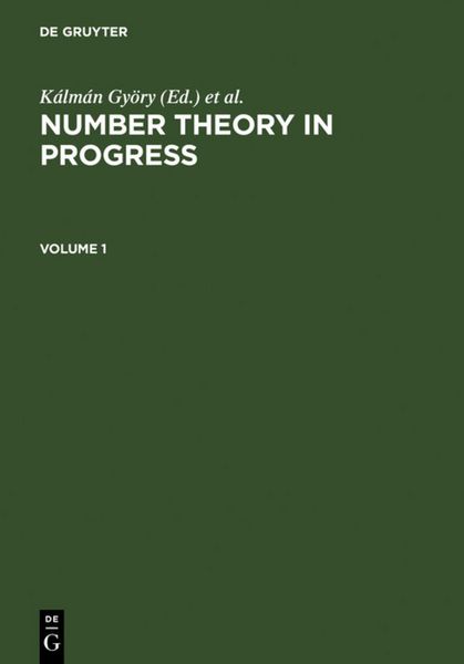 Produktbild: Number Theory in Progress