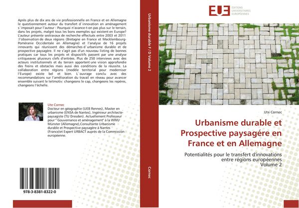 Produktbild: Urbanisme durable et Prospective paysag&eacute;re en France et en Allemagne