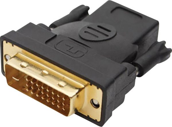 Club3D CAA-DMD>HFD3 DVI / HDMI Adapter [1x DVI-Stecker 24+1pol. - 1x HDMI-Buchse] Weiß