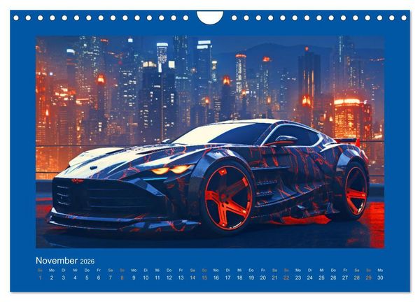 Produktbild: Zukunftsvisionen auf R&auml;dern - Dystopische Fahrzeuge (Wandkalender 2026 DIN A4 quer), CALVENDO Monatskalender