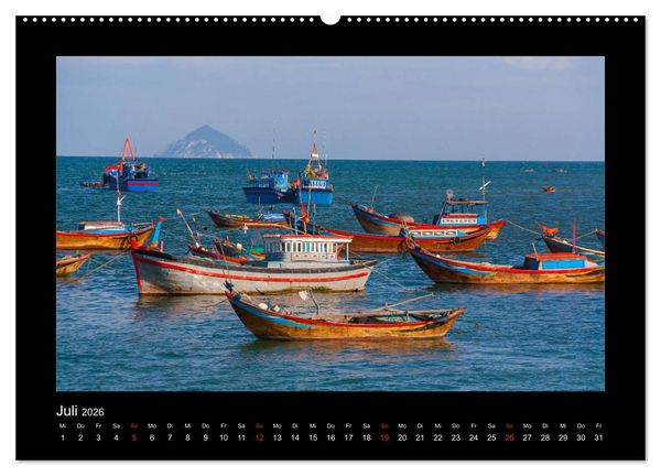 Produktbild: Unterwegs in Vietnam (hochwertiger Premium Wandkalender 2026 DIN A2 quer), Kunstdruck in Hochglanz