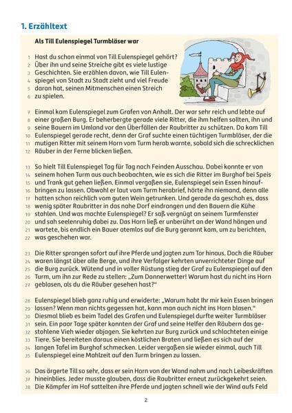 Produktbild: &Uuml;bungsheft mit Lesetests in Deutsch 4. Klasse