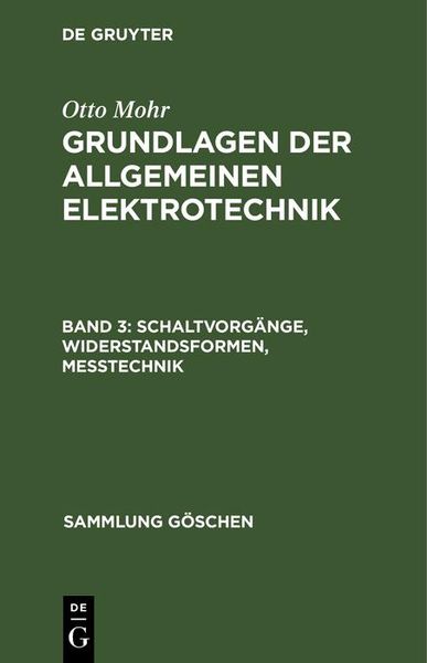 Produktbild: Schaltvorg&auml;nge, Widerstandsformen, Messtechnik