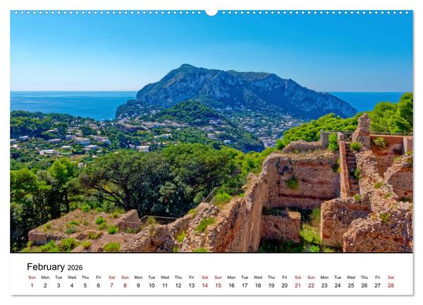 Produktbild: Gulf of Naples - Highlights (High Quality Premium Wall Calendar 2026 DIN A2 landscape),CALVENDO 12 Month Wall Calendar
