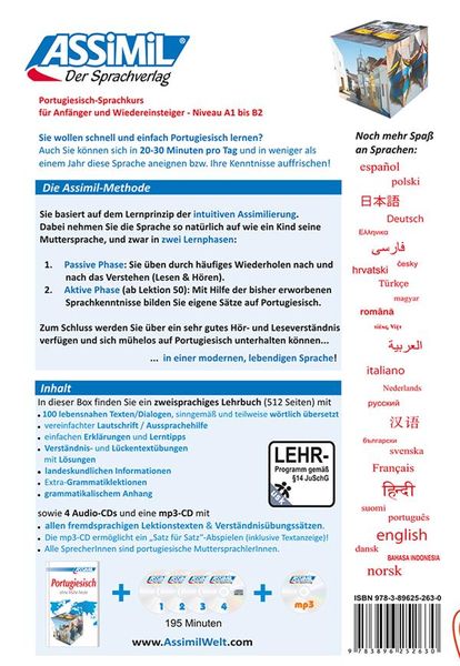 Produktbild: ASSiMiL Portugiesisch ohne M&uuml;he heute - Audio-Plus-Sprachkurs