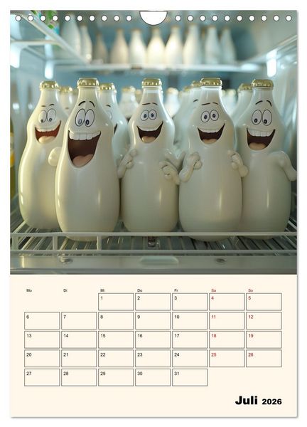 Produktbild: Nachts im K&uuml;hlschrank (Wandkalender 2026 DIN A4 hoch), CALVENDO Monatskalender