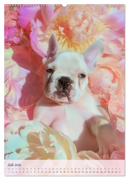 Produktbild: Bulldoggen (Wandkalender 2026 DIN A2 hoch), CALVENDO Monatskalender