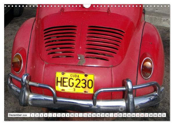 Produktbild: RENAULT 4CV - Frankreichs K&auml;fer auf Kuba (Wandkalender 2026 DIN A3 quer), CALVENDO Monatskalender